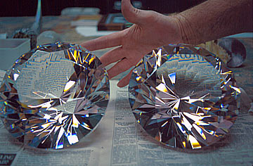 Large Faceted Diamond Crystal