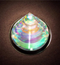 Circular Dichroic Glass Sculpture